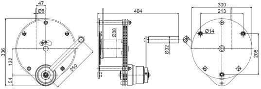 WH 400 Maßzeichnung