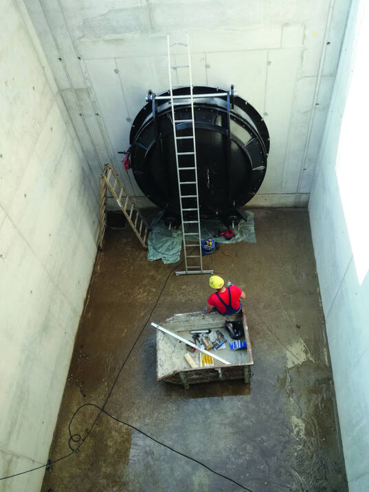 Jade Wapeler Siel  Schöpfwerks-Pumpenrohrausläufe