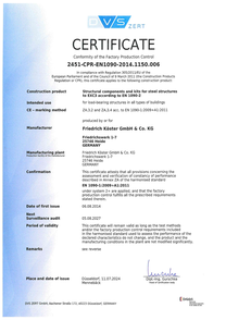 KÖSTER Maschinenfabrik und Gießerei - Zertifizierung